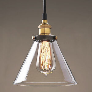 Leona 8-inch Adjustable Cord Glass Edison Lamp