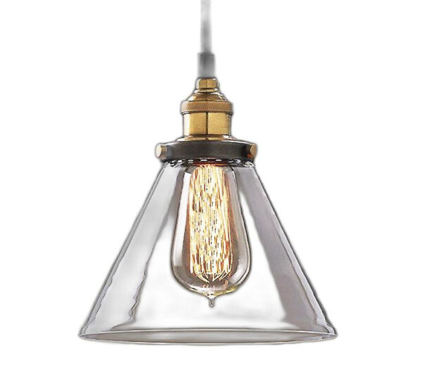 Leona 8-inch Adjustable Cord Glass Edison Lamp - Image 2