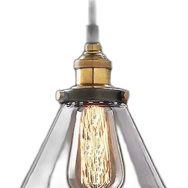 Leona 8-inch Adjustable Cord Glass Edison Lamp - Image 4