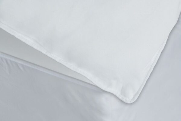 White Medium Weight Hypoallergenic Twin Down Alternative Comforter Duvet insert - Image 2