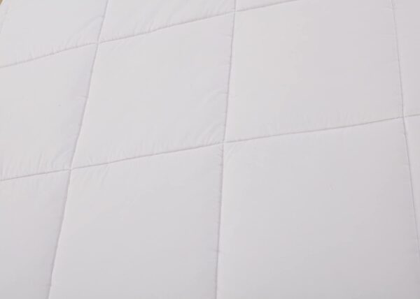 White Medium Weight Hypoallergenic Twin Down Alternative Comforter Duvet insert - Image 4