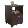 Espresso Finish Wood Large Drawer Filing Cabinet - Image 5