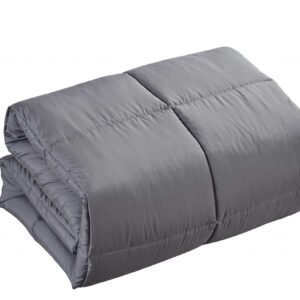 Dark Gray Medium Warmth Down Alternative Comforter King California King