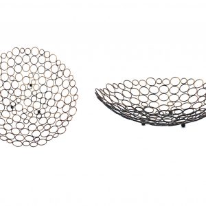 18.5 x 18.5 x 4.5 Bronze Decorative Metal  Tray