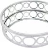 14 x 14 x 4 Silver Classic  Mirror Tray - Image 4