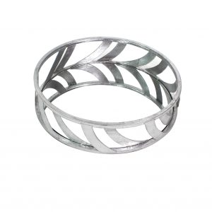 14 x 14 x 4 Silver Streamline Mirror  Tray