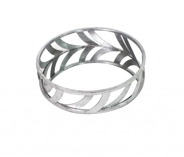 14 x 14 x 4 Silver Streamline Mirror  Tray - Image 3
