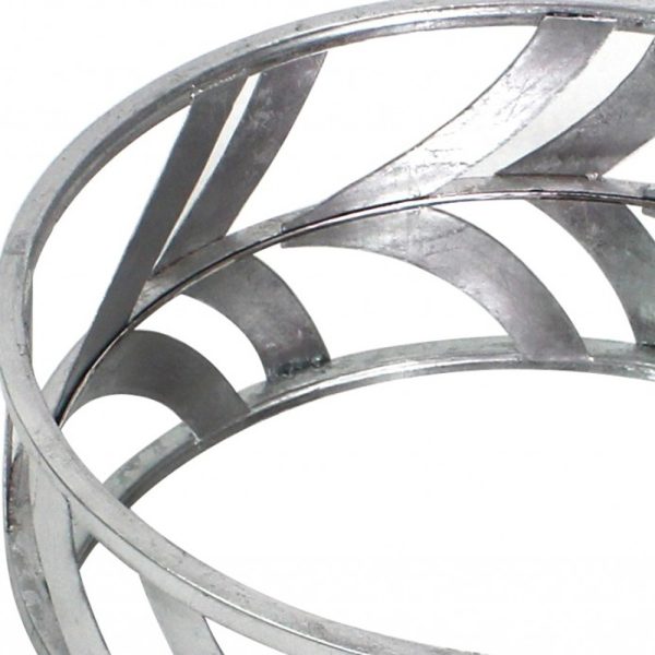 14 x 14 x 4 Silver Streamline Mirror  Tray - Image 4