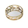 14 x 14 x 4 Gold Streamline Mirror  Tray - Image 3