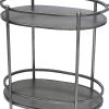 15 x 28 x 31 Bronze Antique Oval  Service Cart - Image 5