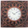 22.75 x 22.75 x 2 Bronze Vintage Metal - Wall Clock - Image 4
