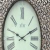 White Wash Vintage Look Wall Clock - Image 5
