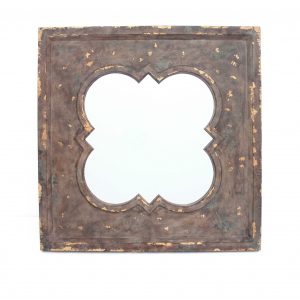 36 x 36 x 1.75 Bronze Vintage Cosmetic With Quadrate Frame - Wall Mirror