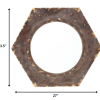 23.5 x 27 x 3.5 Bronze Vintage Round Hexagon Frame - Cosmetic Mirror - Image 2
