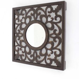 24 x 24 Brown Vintage - Wall Mirror