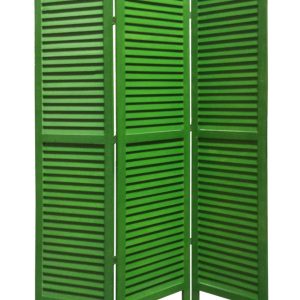 1 x 48 x 67 Green Wood Shutter -Screen