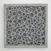 1 x 17 x 17 Brown Sandstone Square Bubble Design - Wall Decor - Image 2