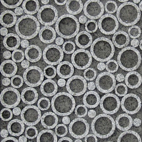 1 x 17 x 17 Brown Sandstone Square Bubble Design - Wall Decor - Image 3