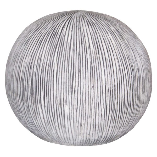 1 x 16 x 14 Sandstone Ribbed Finish Outdoor Light - Ball - Image 2