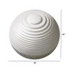 1 x 14 x 12 White Round With Lines And Light - Outdoor Ball - Image 4