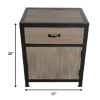 1" x 17" x 20" Brown, Wood - End Table - Image 2