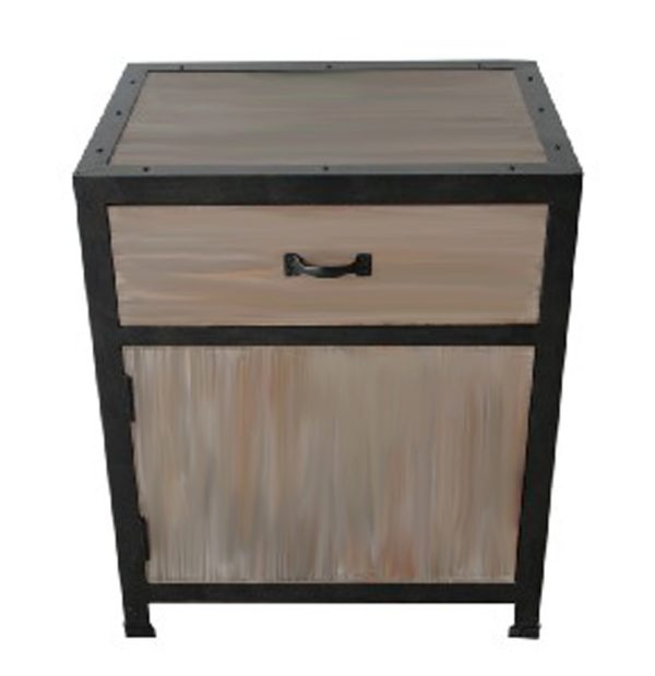 1" x 17" x 20" Brown, Wood - End Table - Image 3