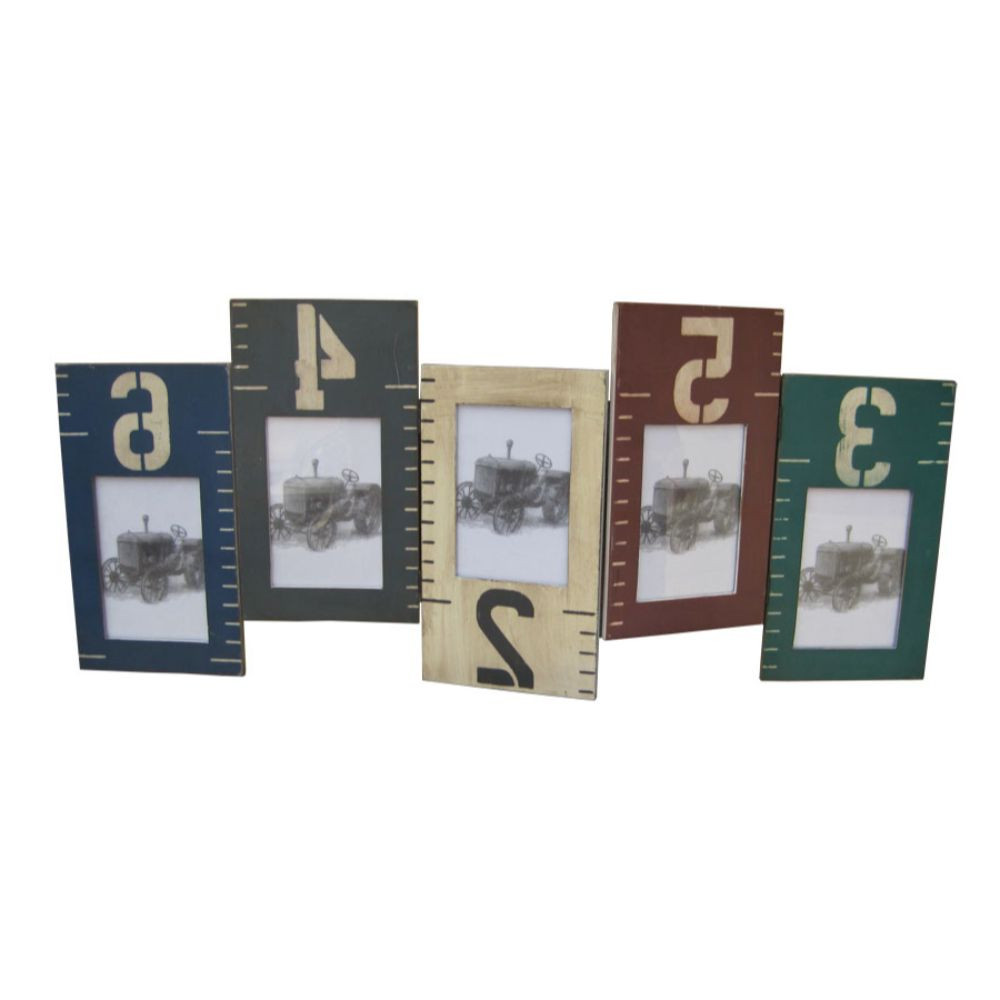 1" x 33" x 20" Multi Color Wooden Photo Frame - Image 3