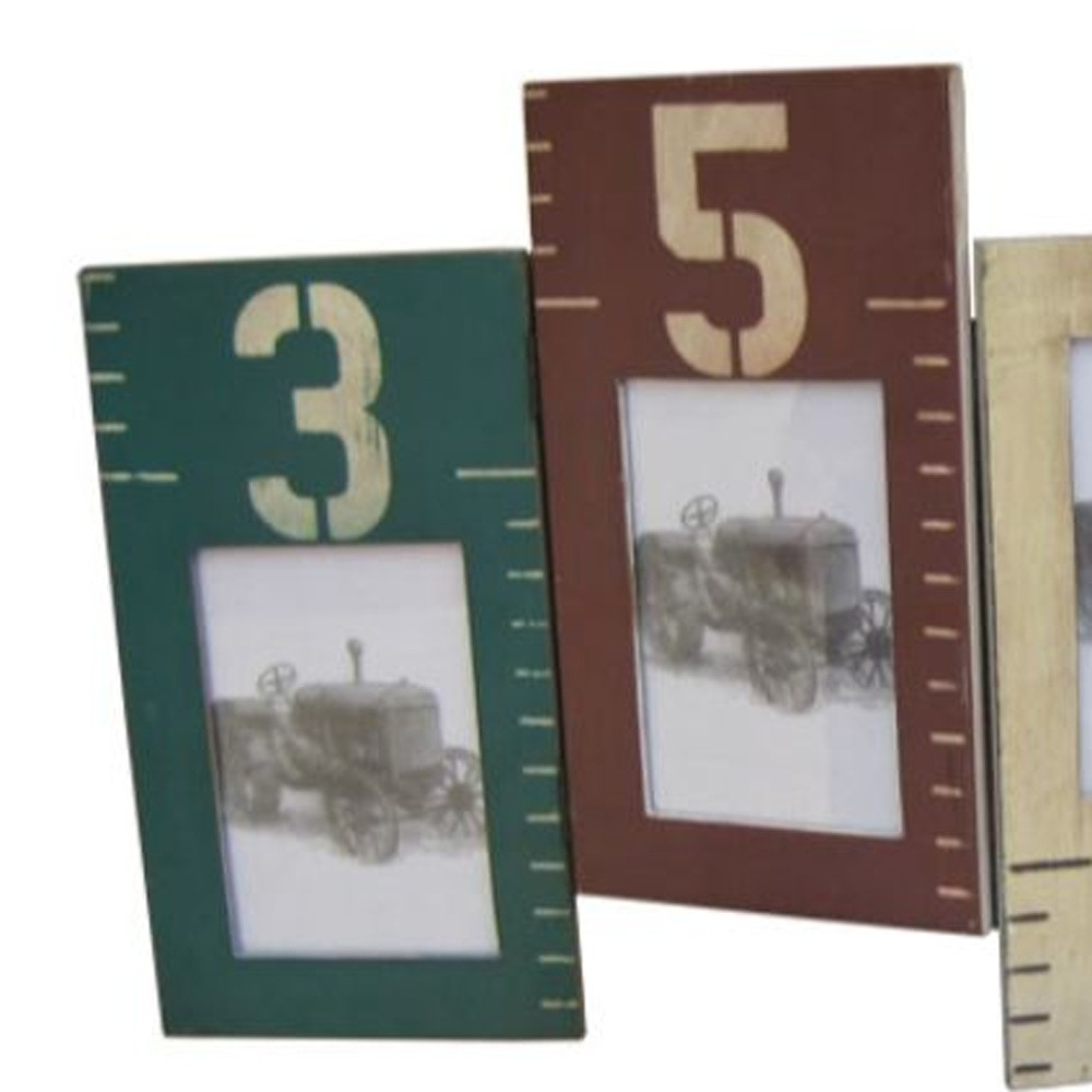 1" x 33" x 20" Multi Color Wooden Photo Frame - Image 4