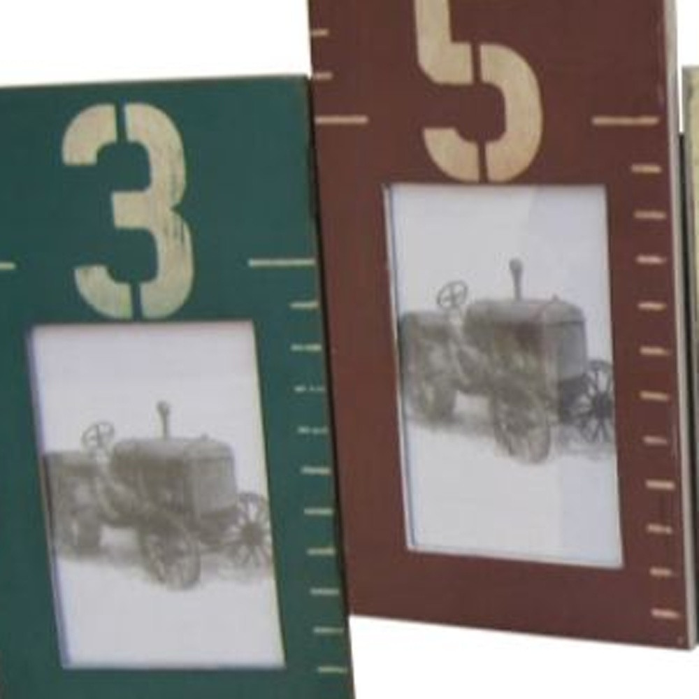 1" x 33" x 20" Multi Color Wooden Photo Frame - Image 5