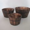 1" x 10" x 1" Brown, Wood Garden Planter - 3 Piece