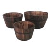 1" x 10" x 1" Brown, Wood Garden Planter - 3 Piece - Image 2