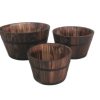 1" x 10" x 1" Brown, Wood Garden Planter - 3 Piece - Image 3