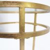 20" Glass And Iron Round Coffee Table - Image 3