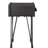 13.8 x 18.5 x 23.2 Charcoal 1 Drawer Wooden  End Table - Image 3