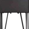 13.8 x 18.5 x 23.2 Charcoal 1 Drawer Wooden  End Table - Image 5