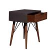 14.2 x 19.7 x 23.6 Gray Pastoral Loft Wooden  End Table - Image 3