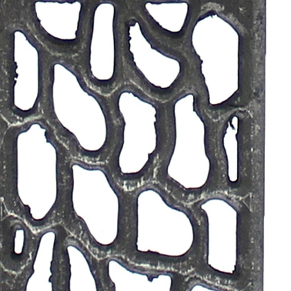 5 x 8 x 28.75 Silver Metal With Multi Mini Grotto Pattern - Table Lamp - Image 5