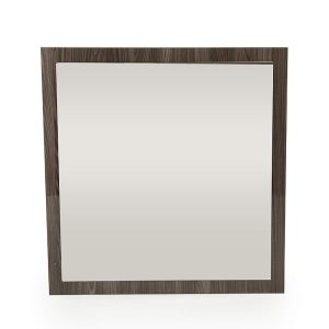 41" Grey MDF  Veneer  and Glass Mirror