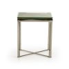 22" Mosaic Wood  Steel  and Glass End Table - Image 2