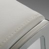 32" White Eco Leather and Steel - Image 3