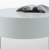 16" White Lacquer Stainless Steel Nightstand - Image 4