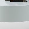 16" White Lacquer Stainless Steel Nightstand - Image 5
