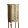 16" X 10" X 40" Gold Mirror Jewelry Armoire
