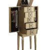 16" X 10" X 40" Gold Mirror Jewelry Armoire - Image 2