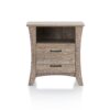 Updated Rustic Natural Wood Finish Nightstand - Image 2