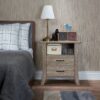 Updated Rustic Natural Wood Finish Nightstand - Image 4