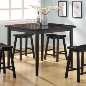 Mod Black Counter Height Five Piece Dining Set