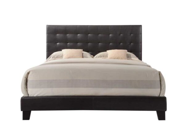 83" X 64" X 46" Queen Espresso Pu Bed - Image 2
