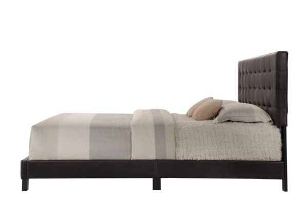 83" X 64" X 46" Queen Espresso Pu Bed - Image 3
