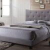 Gray Queen Size Tufted Upholstered Bed - Image 3